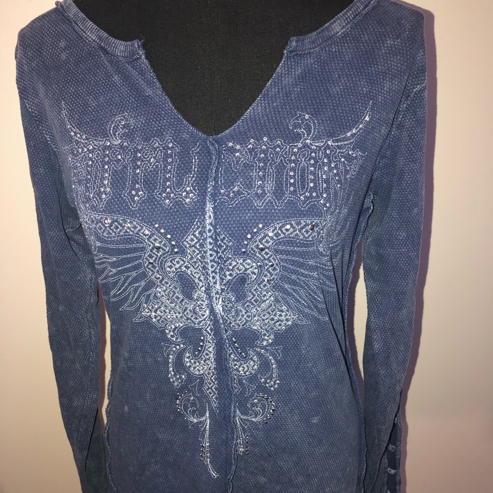 Affliction long sleeve top